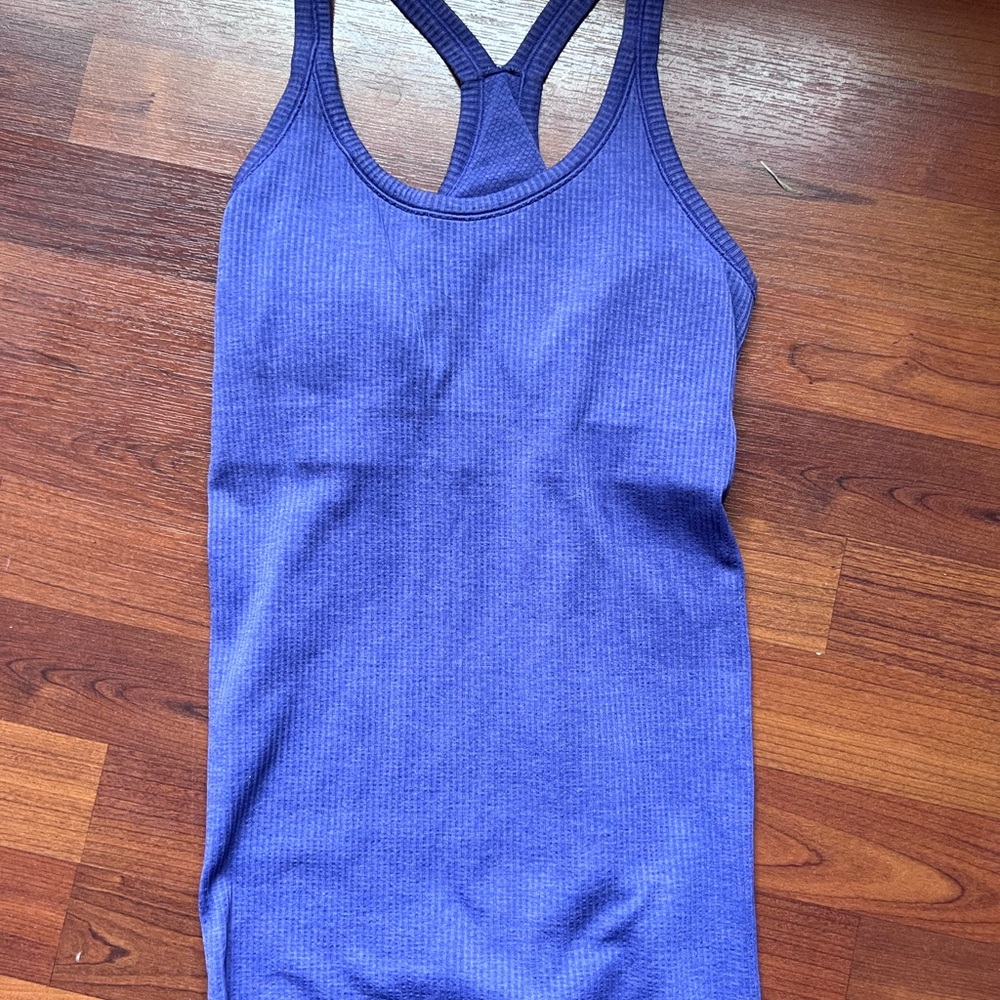 Lululemon Athletica Purple Fitted Backless Sleeveless Tank Top